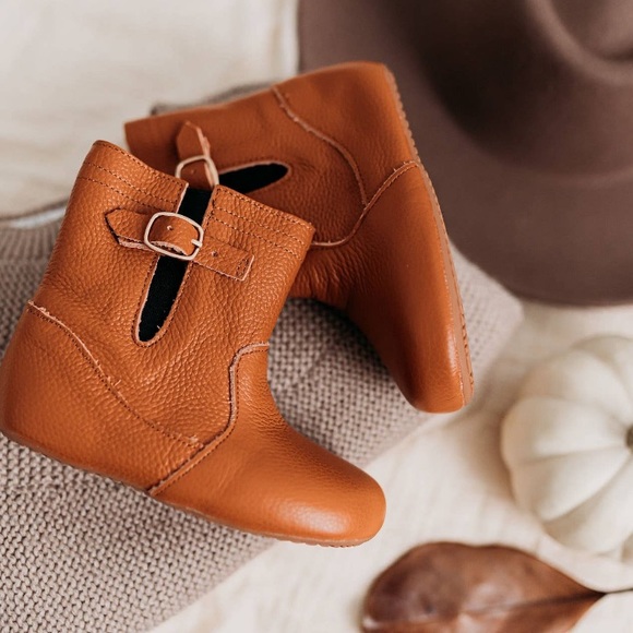 Infant Moccasin Brown Riding Boot Size 5C - Picture 3 of 6